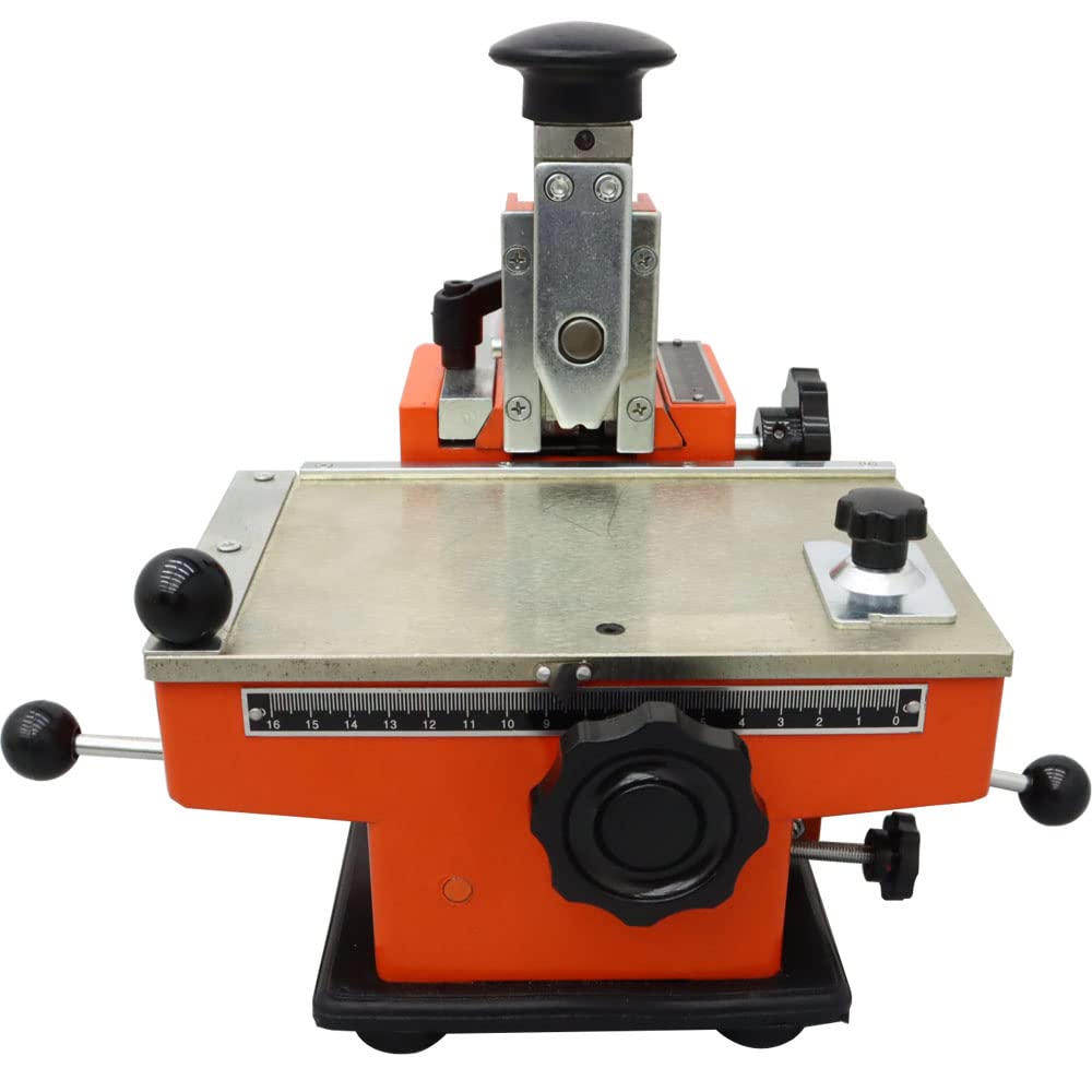 INTBUYING 4mm Metal Stamping Printer - Semi-Automatic Marking Machine for Labels & Sheets | Perfect for Jewelry, Leather Craft & Industrial Tagging