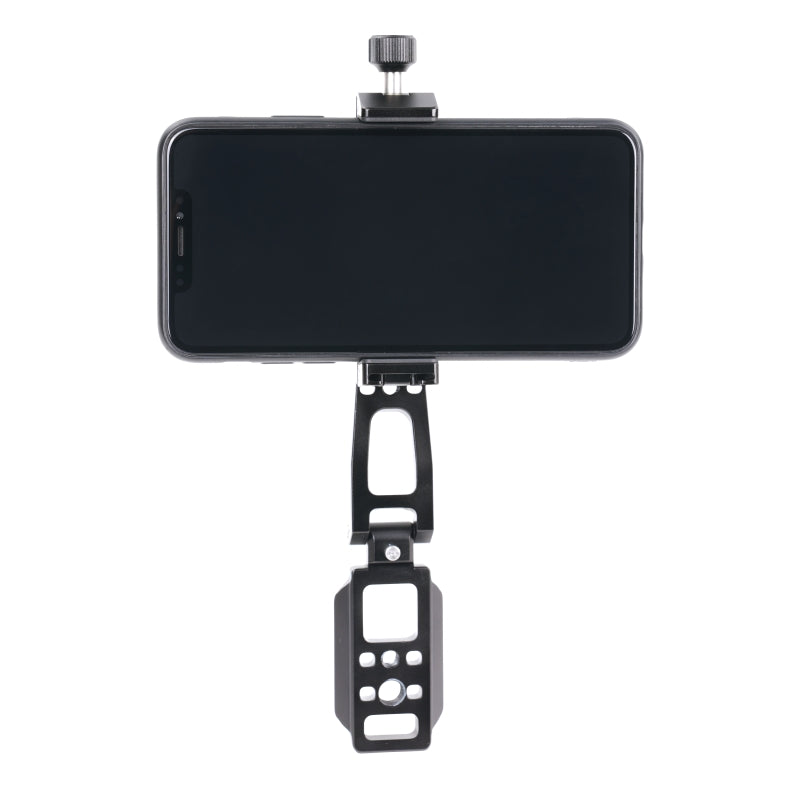 VEO SPH Smartphone Holder with Cold Shoe Mount - Adjustable Horizontal & Vertical Phone Stand for Photography & Videography - Perfect for Vlogging, Live Streaming, and Content Creation