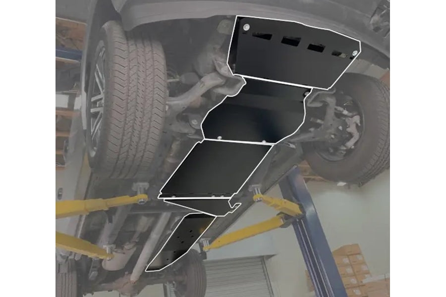 Grimm Offroad Powertrain Skid Plate Kit for 2015-2023 Ford F150 & 2017-2020 Raptor - Heavy Duty Underbody Protection for Off-Roading, Rock Crawling & Adventure Driving
