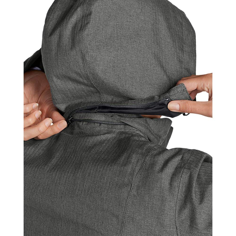 Eddie Bauer Women's Insulated Waterproof Trench Coat for Travel & Outdoor Activities | Winter Warm Long Jacket with Hood | Perfect for Hiking, Commuting & Cold Weather