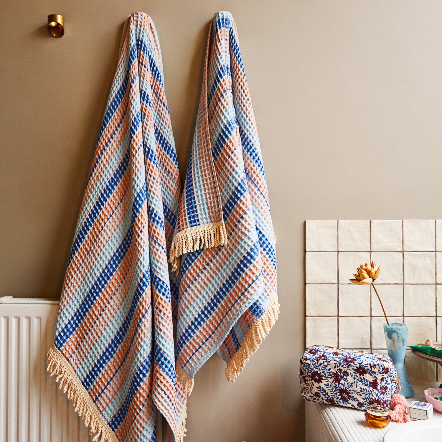 Kanti Waffle Towel - Ultra Soft & Absorbent Bath Towel Set, Premium Cotton Spa & Bathroom Towels for Luxury Home, Hotel & Gym Use