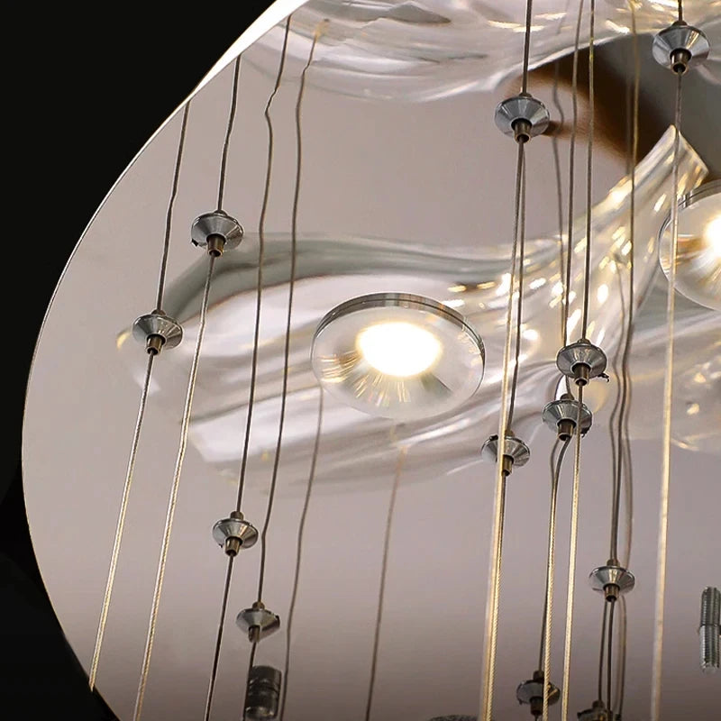 Sasha Modern Designer Crystal Flower Chandelier - Elegant Ceiling Light Fixture for Dining Room, Bedroom & Living Room Decor | Luxury Home Lighting Solution