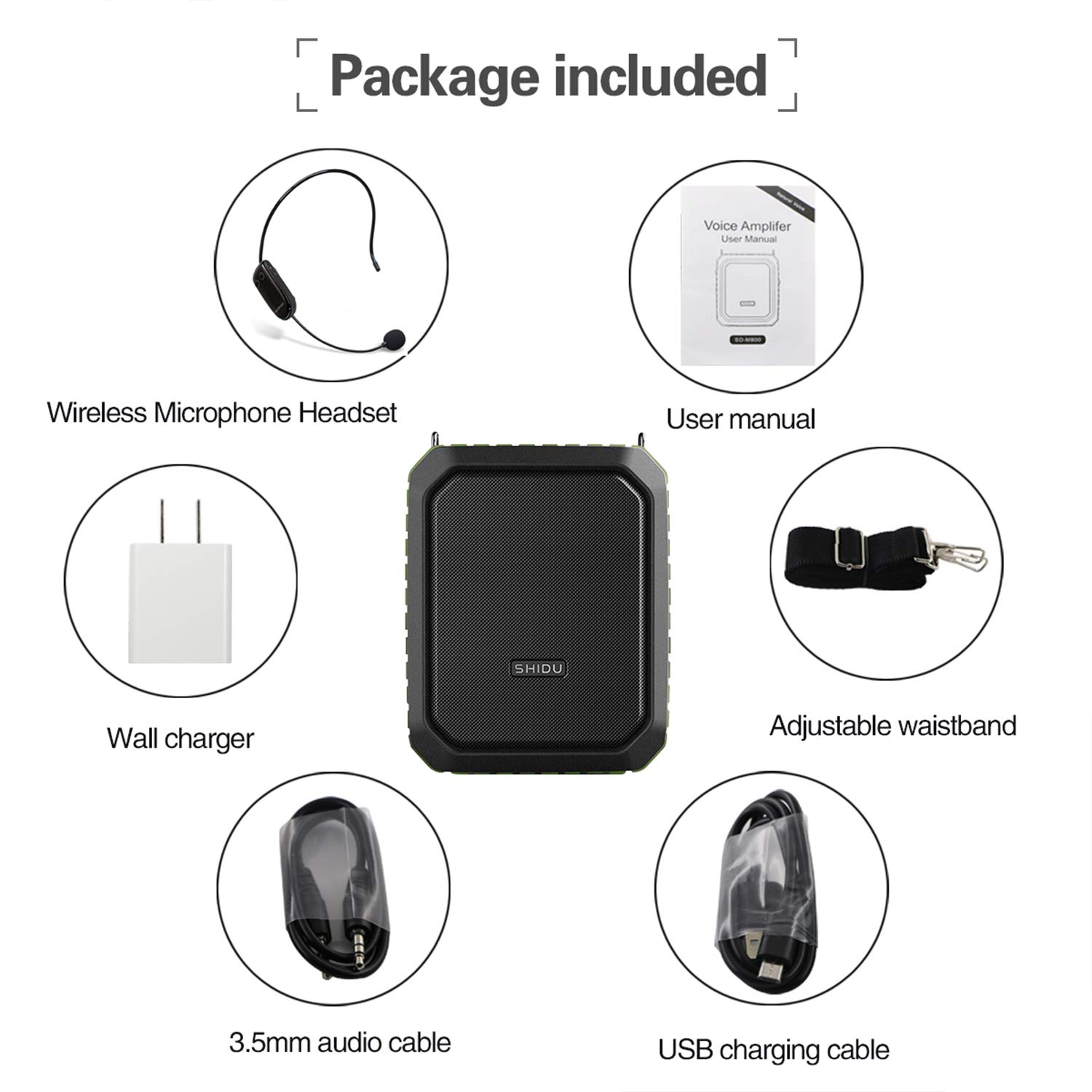 18W Wireless Bluetooth Voice Amplifier Headset - Rechargeable Waterproof Microphone for Teachers, Classroom & Outdoor Use - Portable Personal Voice Enhancer for Public Speaking, Presentations & Events