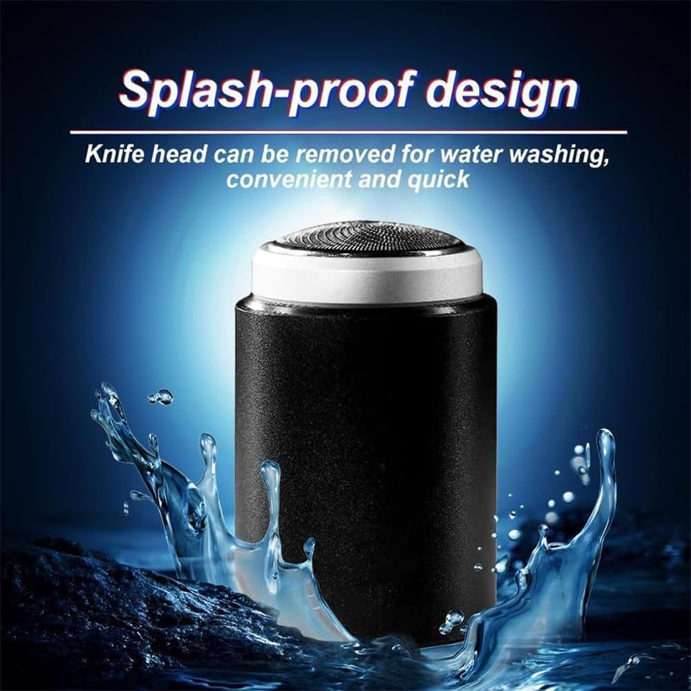 Premium Unisex Mini Portable Electric Shaver - Cordless Rechargeable Travel Shaver for Men & Women - Compact Pocket-Sized Design with USB Charging (2 Pack) - Perfect for Travel, Gym, Office & On-The-Go Grooming