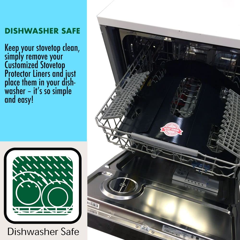 Premium Plus Stove Protectors for Frigidaire Gas Range Model FGGF3056KFA | Custom Cut, Easy to Clean Stove Liner | Made in USA | Perfect for Kitchen Safety & Countertop Protection