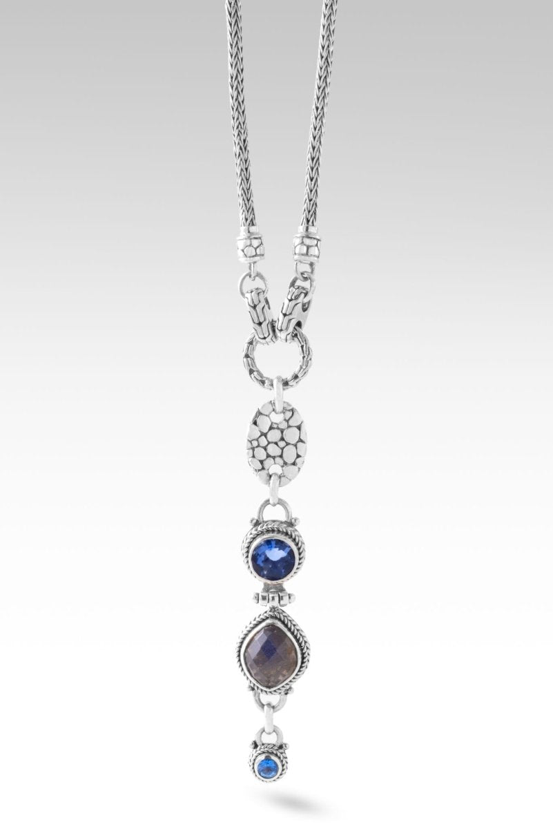 Peace Amidst Chaos Necklace™ - Labradorite, Blue Violet Fluorite & Royal Bali Blue™ Mystic Topaz - Spiritual Jewelry for Meditation, Yoga & Energy Healing