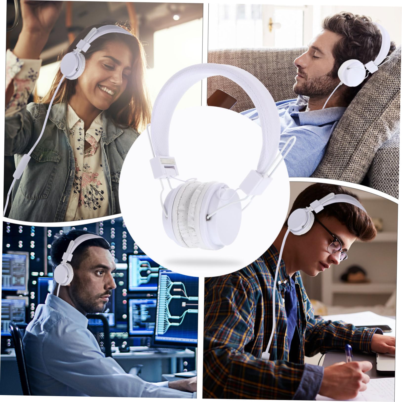 Hoement Wired Gaming Headphones with Microphone - Over-Ear PC Headset with Volume Control for Computer, PS5, Xbox - Perfect for Gaming, Streaming & Online Meetings