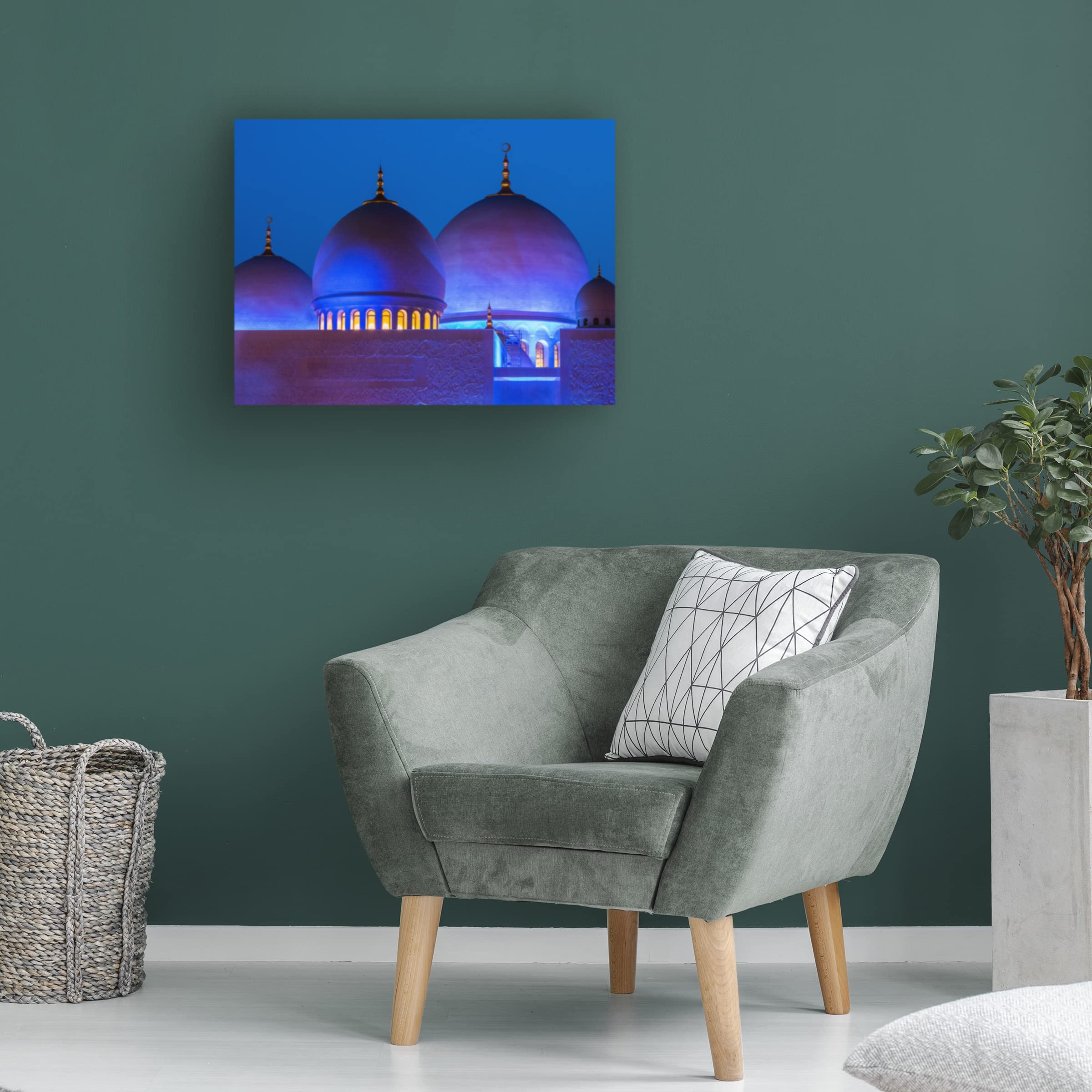 Trademark Fine Art 'Nocturne' Canvas Wall Art by Andreas Agazzi - Impressionist Landscape Painting for Living Room, Bedroom & Office Decor