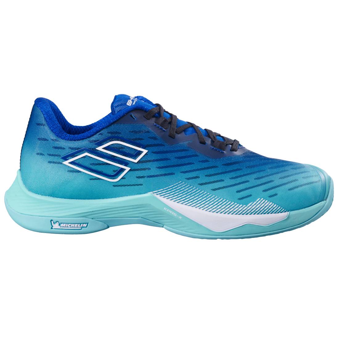 Babolat Shadow Tour Wide Men's Indoor Court Shoes for Tennis & Badminton - Ceramic Blue - Non-Marking Sole for Gym & Sports Courts