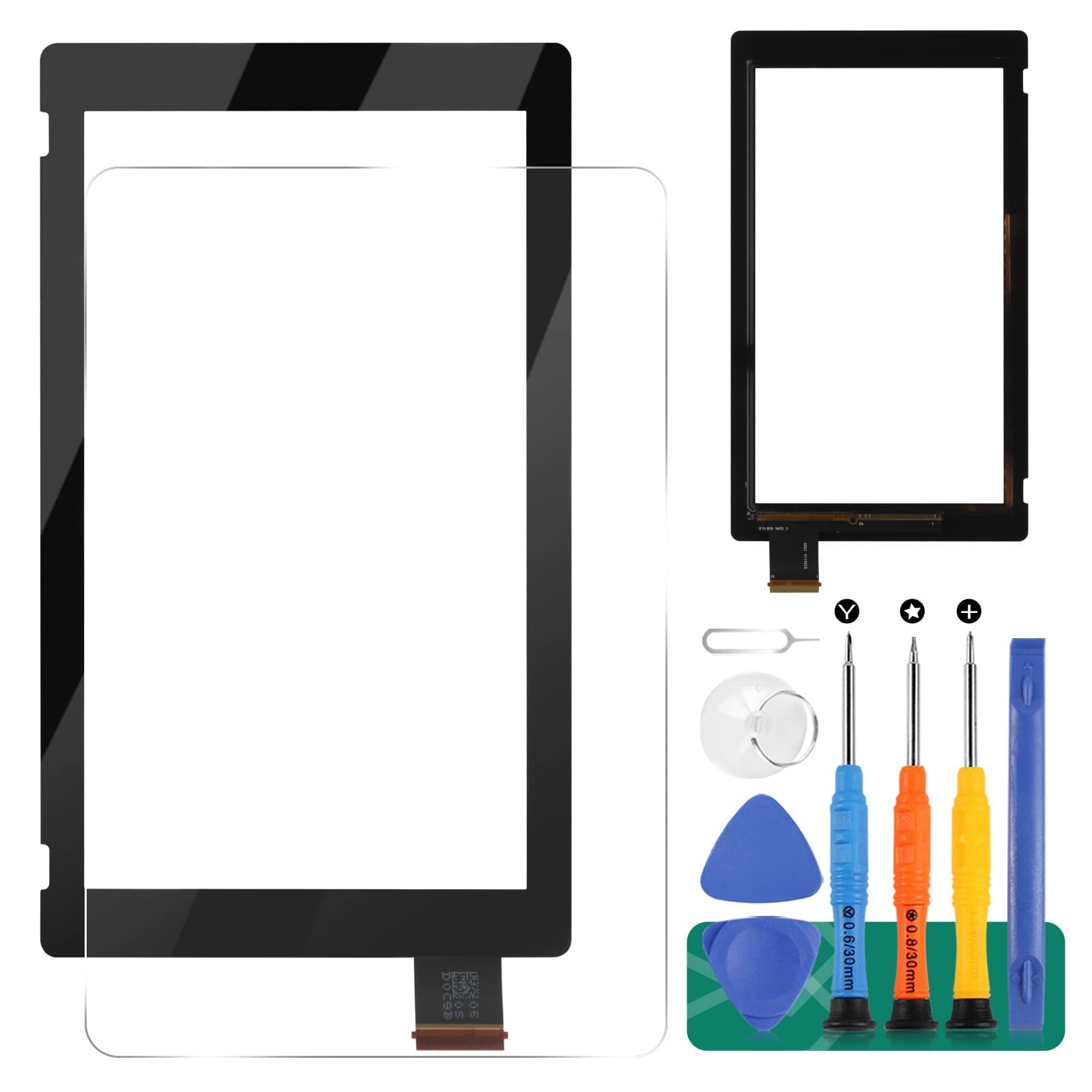 Nintendo Switch Touch Screen Replacement HAC-001(-01) Digitizer Sensor V2 - Touch Digitizer Panel Glass Repair Kit for Switch Console - Perfect for DIY Screen Fix & Gaming Accessories
