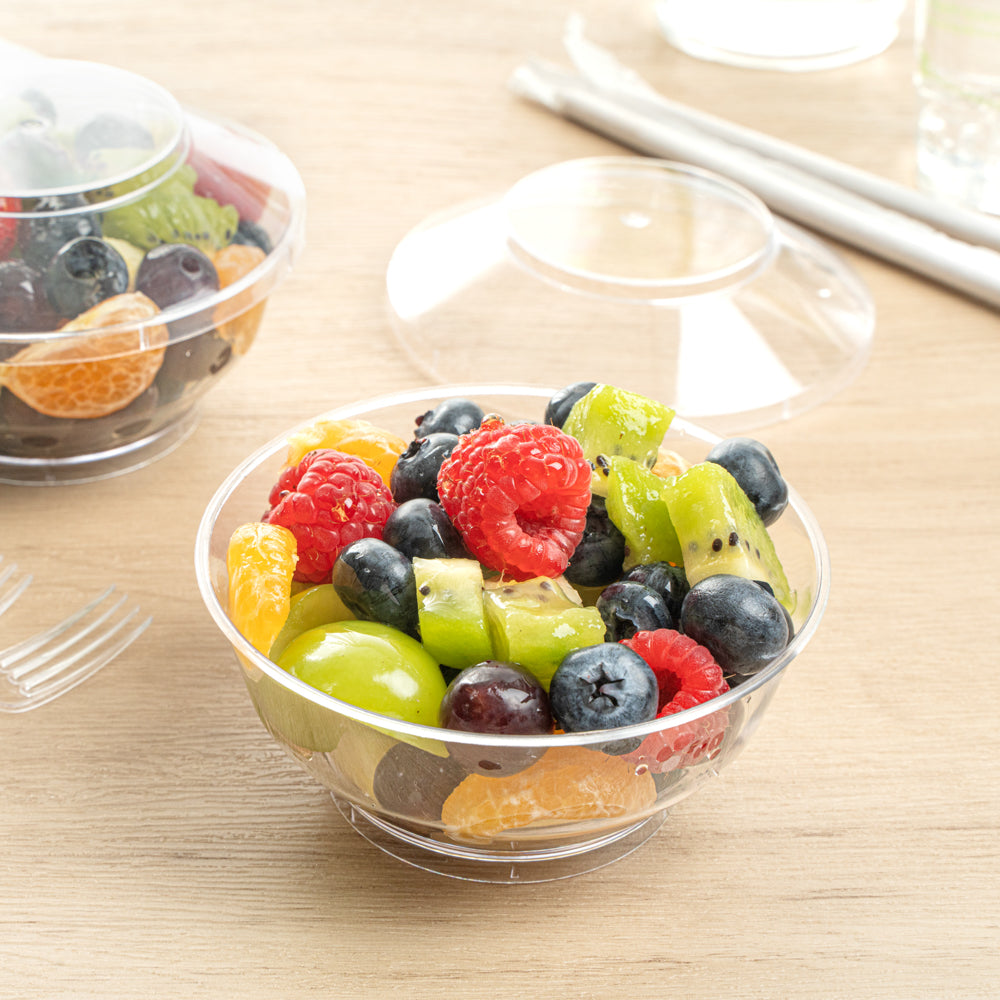 6 oz Clear Plastic Deli Containers with Lids - 10 Pack (4
