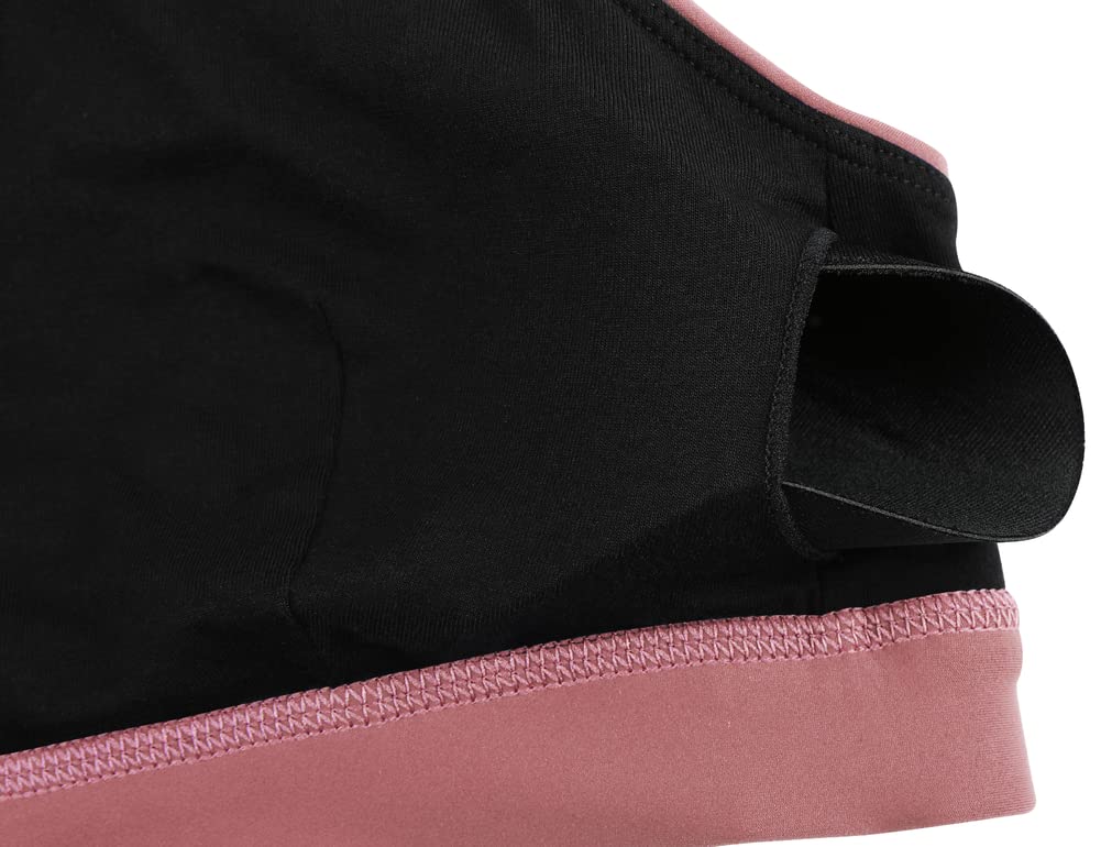 Women's Padded Sports Bras - Low Support Criss Cross Back for Yoga & Workouts