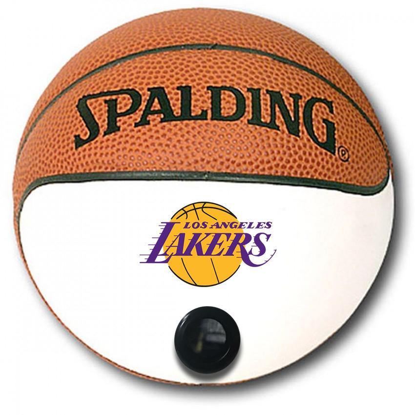 Los Angeles Lakers NBA Collectible Miniature Basketball with Picture - Perfect for Sports Memorabilia Display, Gift for Basketball Fans, and Home Office Decor