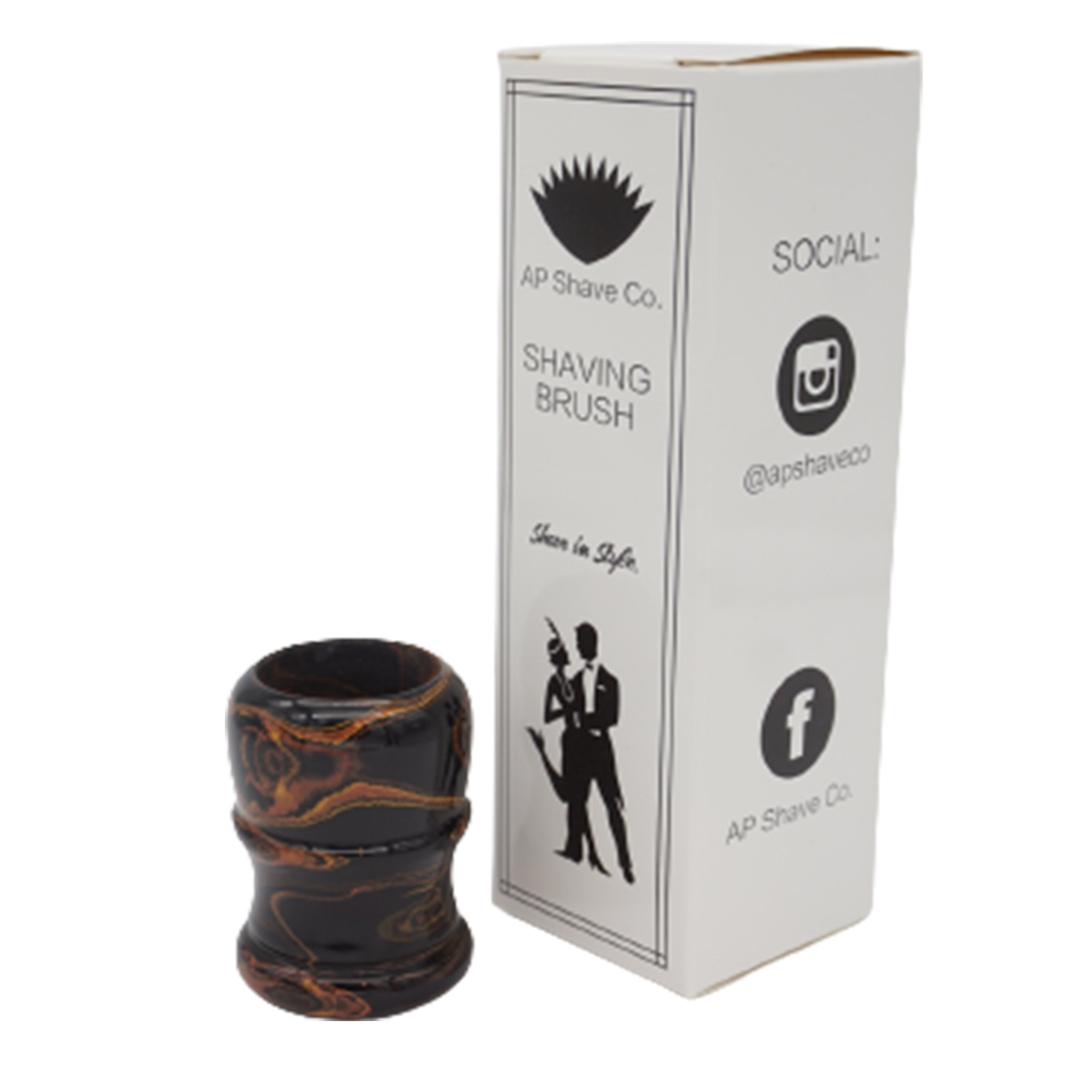 Premium Handcrafted Honey Ebonite Shaving Brush Handle - Fits 24mm & 26mm Knots - Perfect for Wet Shaving & Grooming Rituals