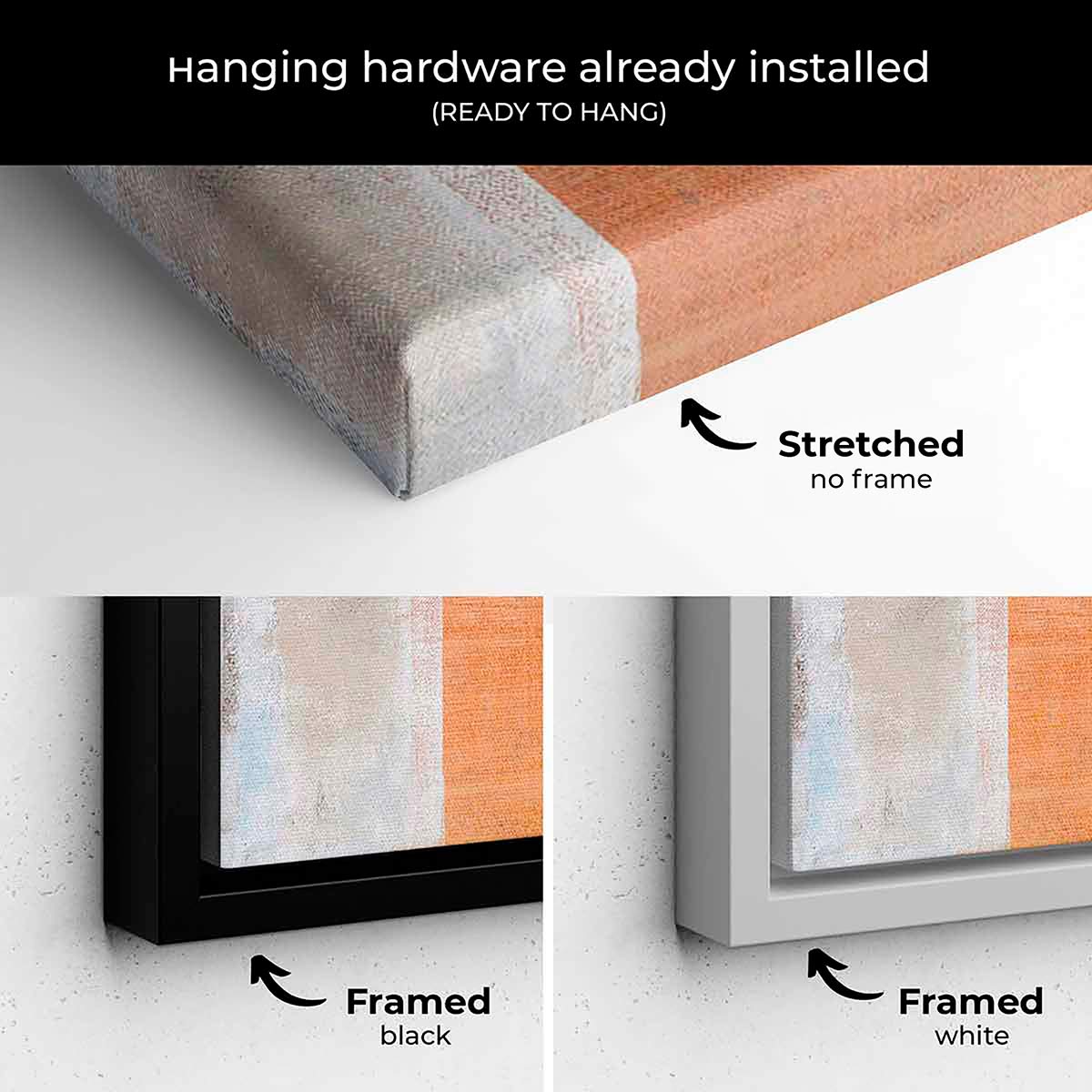 Beige Abstract Wall Art Canvas Painting - Modern Home Decor for Living Room, Bedroom & Office | 9017