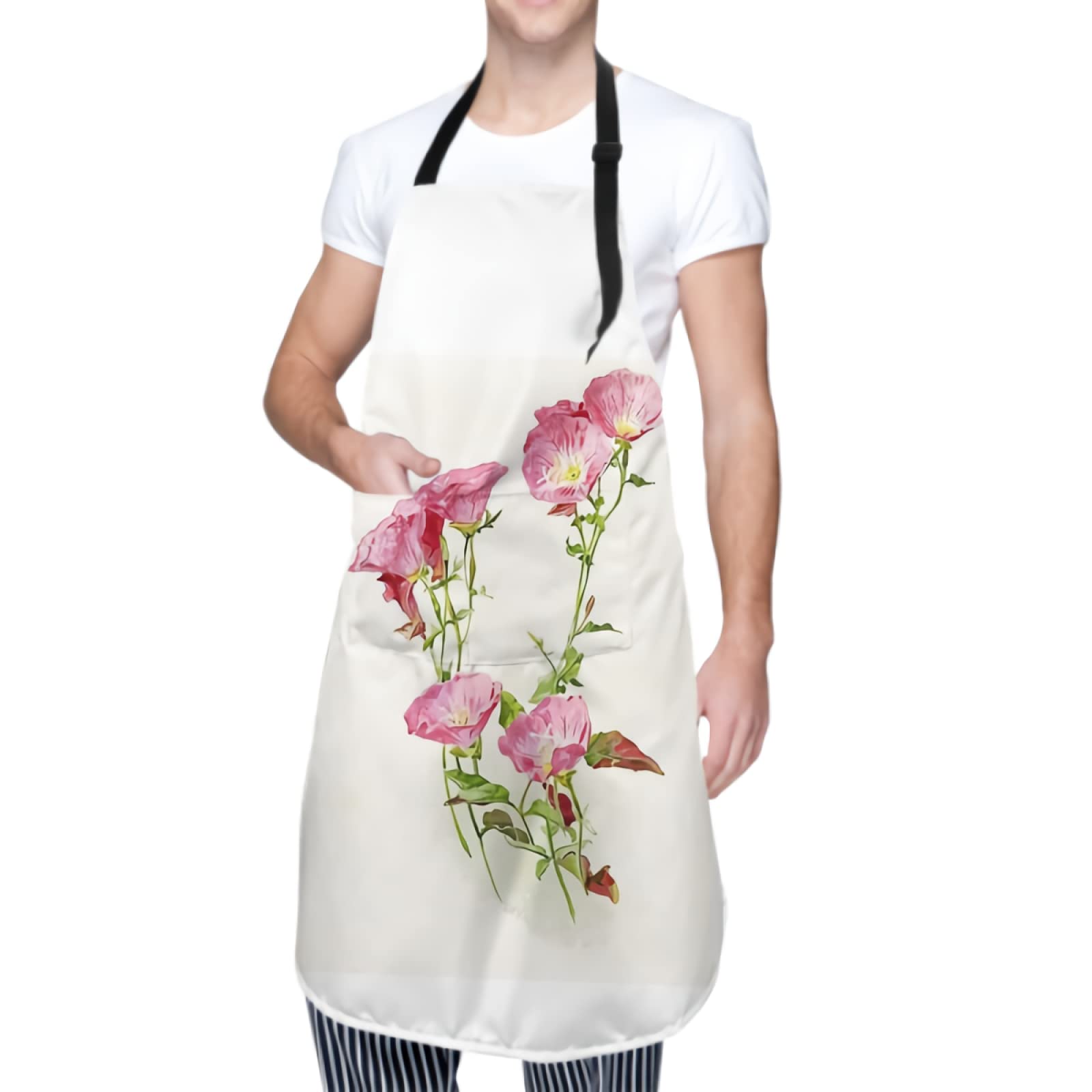 Waterproof Apron for Dishwashing & Cleaning - Adjustable Kitchen Apron with Pockets for Cooking, Baking, BBQ & Outdoor Activities