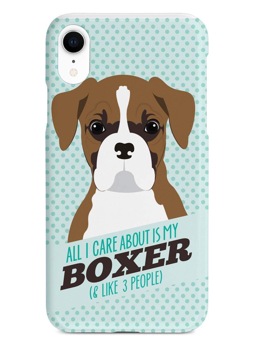Premium 3D Textured Protective Phone Case for Apple iPhone XR - Inspired Cases with Boxer Dog Design - Shockproof & Scratch-Resistant Cover - Perfect for Everyday Use, Work & Outdoor Activities