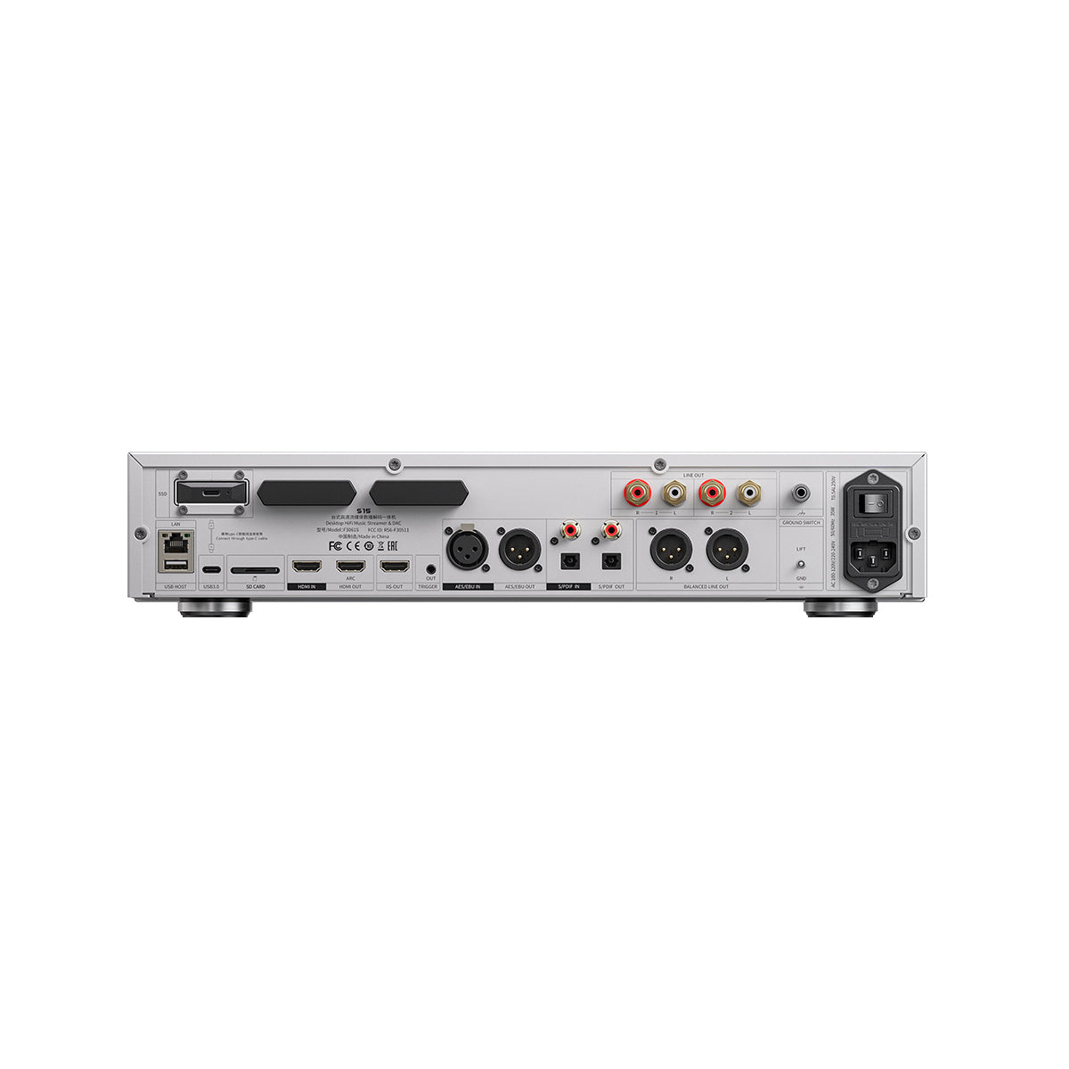 FiiO S15 Hi-Res Music Streamer & Bluetooth DAC Receiver - Wireless Audio Adapter for Home Stereo, Car, and Portable Use
