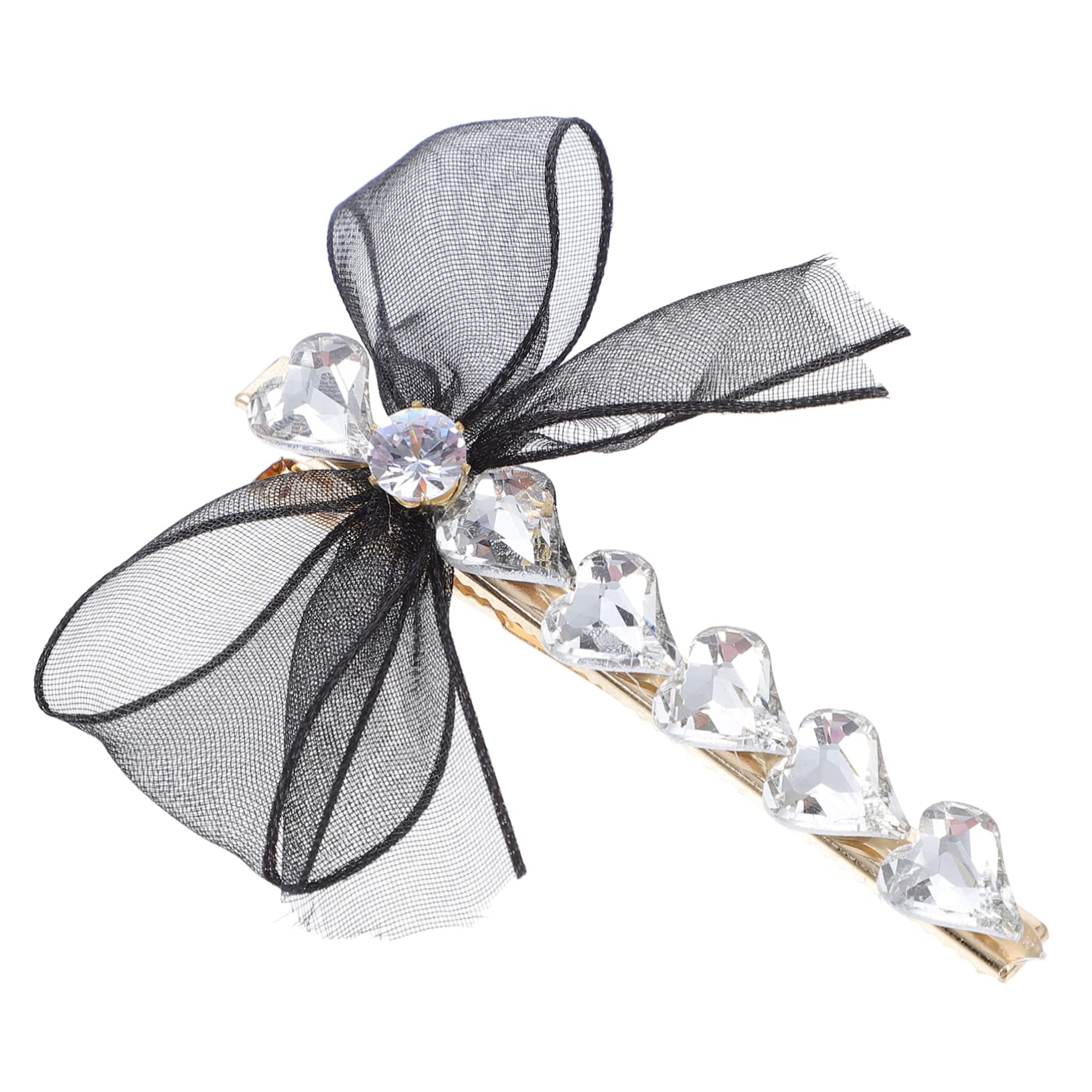 FOMIYES 1pc Glitter Crystal Hair Clip - Elegant Bowknot Hairpin for Women & Girls, Fashion Hair Accessories for Parties, Weddings & Daily Wear