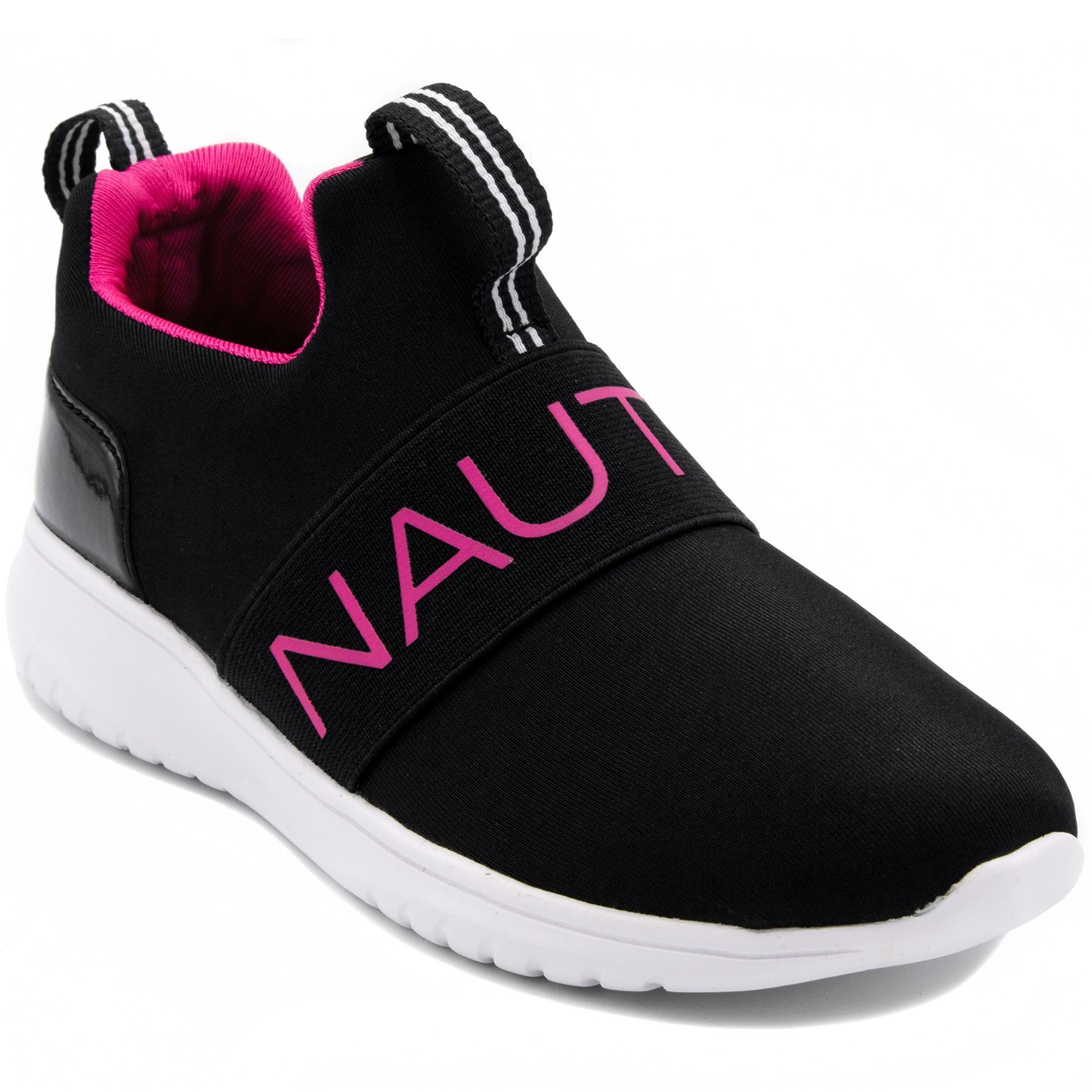 Nautica Kids Girls Youth Athletic Fashion Sneaker Running Shoes - Slip On Comfortable Sneakers for Little & Big Kids - Perfect for School, Play & Sports Activities