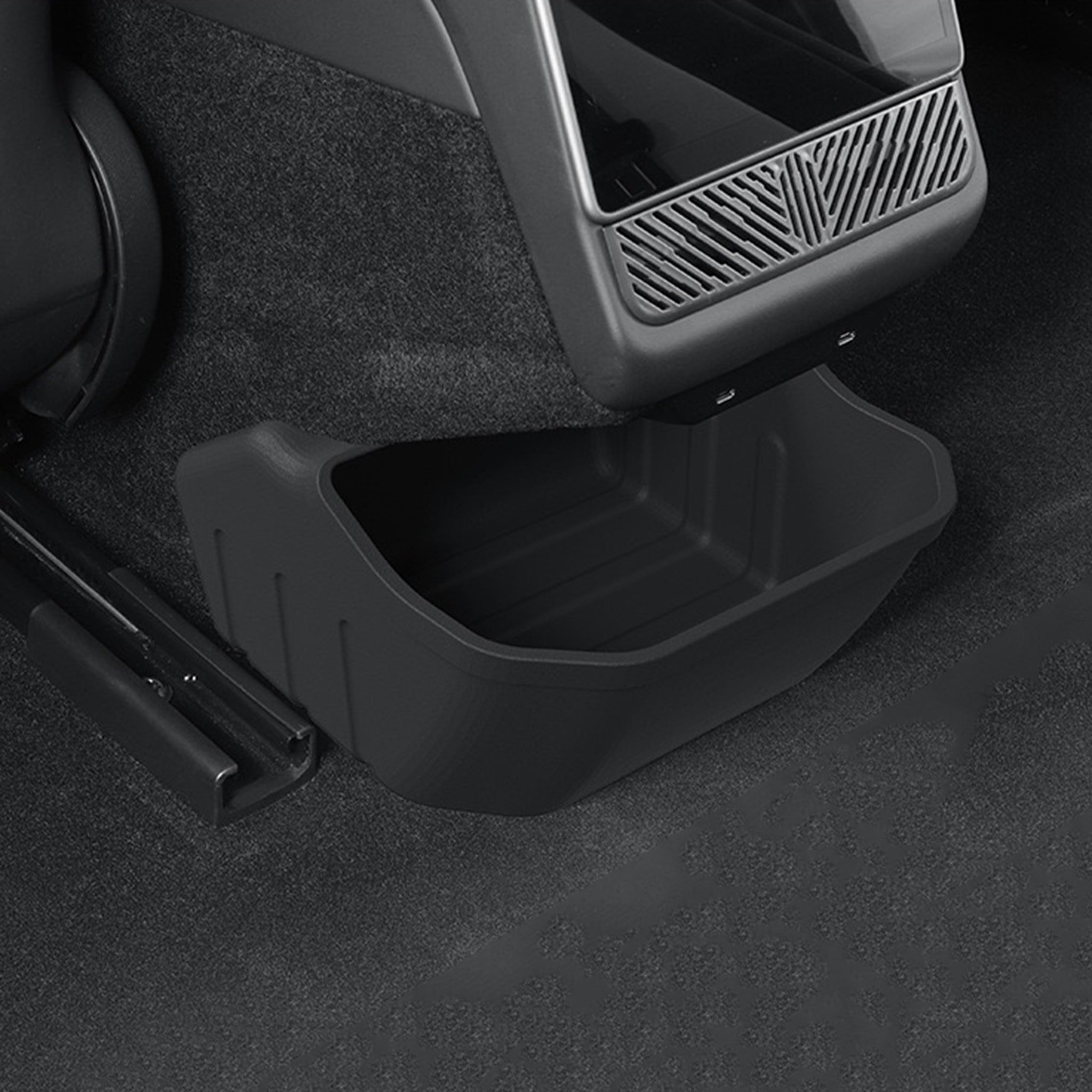 Tesla Model 3 Highland Rear Center Console Organizer 2024+ - Premium Storage Box for Phone, Keys & Accessories - Perfect for Road Trips & Daily Commute