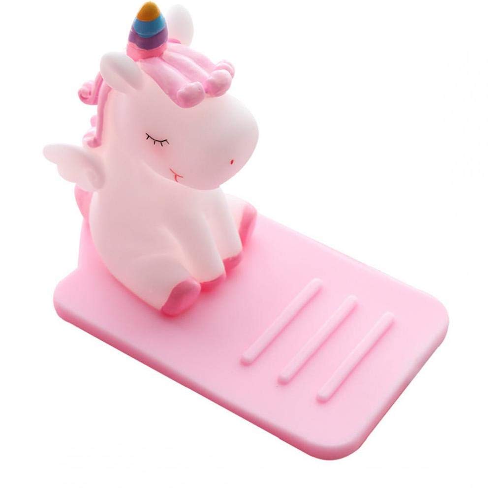 Anti-Slip Unicorn Phone Stand - Cute Mobile Phone Holder for Desk, Table & Nightstand - Perfect for Watching Videos, Video Calls & Home Office Decor