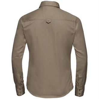 Russell Collection Women's Long Sleeve Classic Twill Shirt (J916F) - Comfortable Office Wear & Casual Outfit for Professional Women