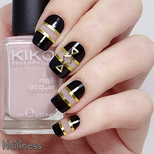 Nail Art Striping Tape - 120pcs Medium Width Straight Vinyl Decals for DIY Nail Designs | Perfect for Salon, Home Manicures & Nail Art Enthusiasts