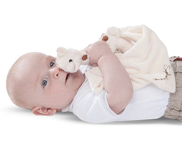 Sophie La Girafe Cherie Baby Teether & Comforter - Natural Rubber Pacifier for Soothing Teething Pain - Perfect for Newborns & Infants (Use at Home, On-the-Go & During Bedtime)