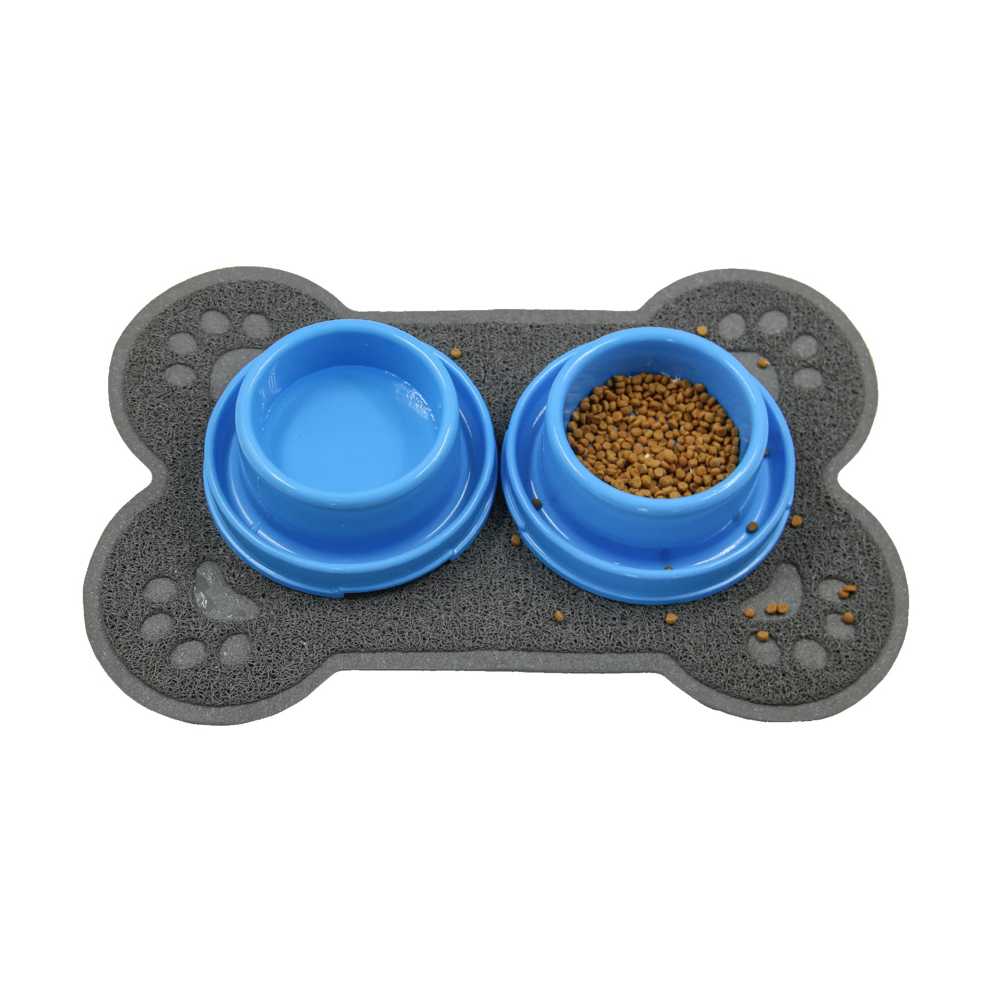 **Pet Feeding Mat for Large Dogs & Cats - Non-Slip, Waterproof Dog Bowl Mat for Food & Water - Easy to Clean Pet Placemat - Perfect for Messy Eaters & Spill Protection**    *(场景: Ideal for kitchens, outdoor feeding areas, or travel to keep floors clean and pets comfortable.)*