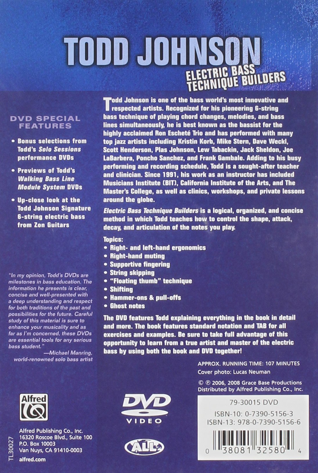 Todd Johnson: Electric Bass Technique Builders - Improve Your Bass Playing Skills for Jazz, Funk & Rock - Perfect for Practice, Performances & Music Lessons