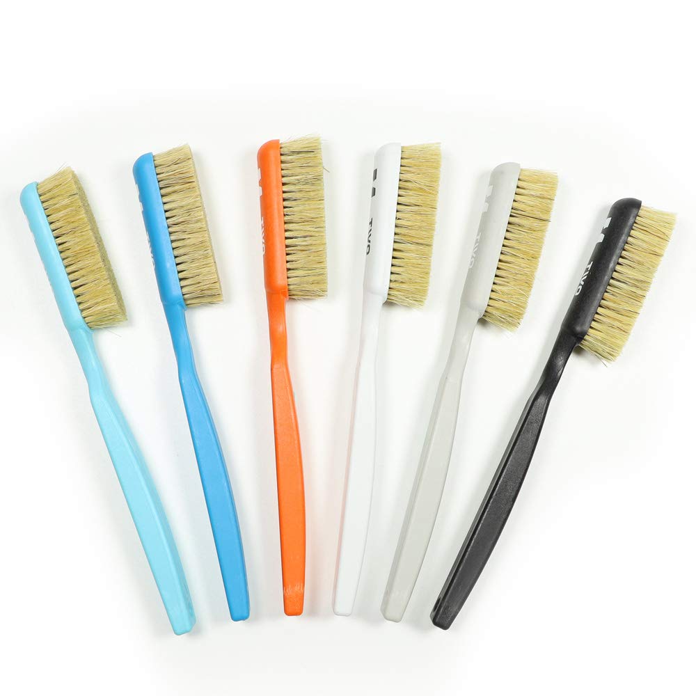 Premium TWO STONES Climbing Chalk Brush - Ultra Durable Boar's Hair Bristles & Ergonomic Handle for Rock Climbing, Bouldering & Gym Training - Perfect for Cleaning Climbing Wall Holds & Improving Grip