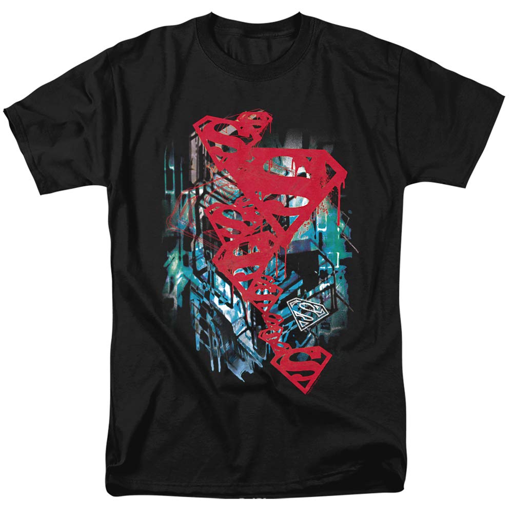 Superman Gritty Graphic T-Shirt for Men & Women | Vintage Superhero Unisex Tee | Casual Wear, Cosplay & Comic-Con Outfits