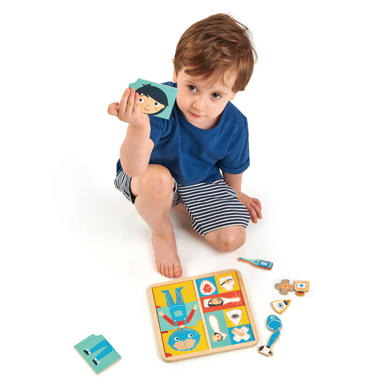 Tender Leaf Toys Ouch Wooden Puzzle - Educational Animal-Shaped Wooden Toy for Kids, Perfect for Early Learning & Sensory Play - Great for Home, Classroom & Montessori Activities