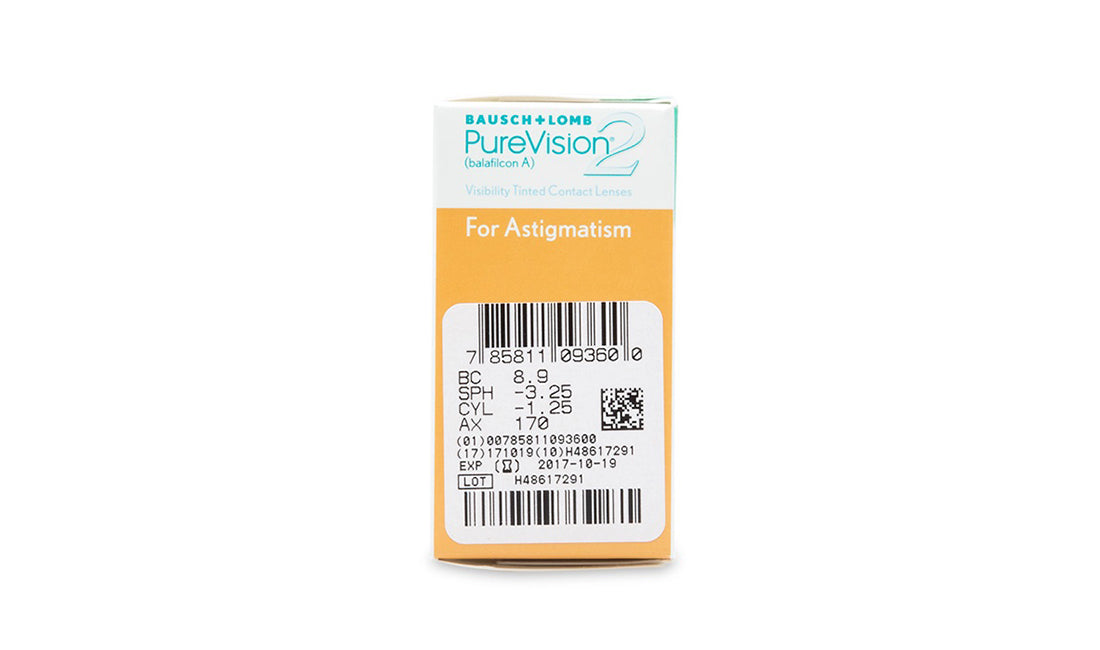 Pure Vision 2 Contact Lenses for Astigmatism - 6 Pack (Monthly Disposable) | Perfect for Active Lifestyles & Night Driving