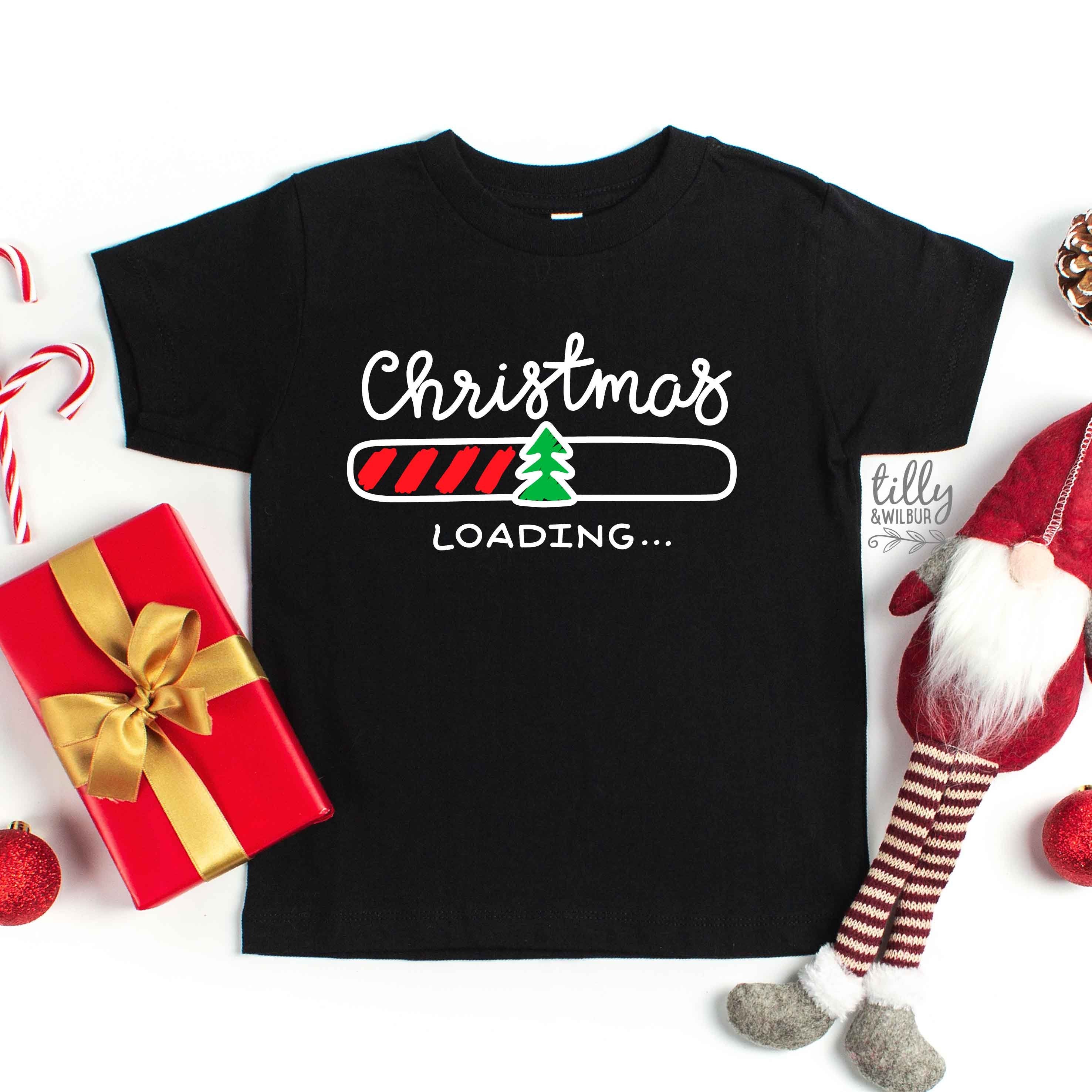 Christmas Loading T-Shirt - Festive Holiday Graphic Tee for Men & Women - Multiple Colors Available - Perfect for Xmas Parties & Gifts