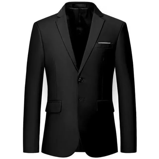Men's 2 Button Formal Blazer Jacket for Business, Office & Wedding Attire | Slim Fit Suit Coat for Professional & Special Occasions