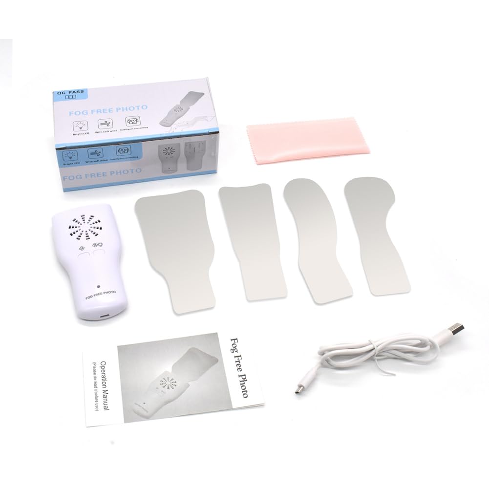 Anti-Fog Dental Mirror System for Photography - Electric Automatic Defogging Mouth Mirror with Scratch-Resistant Surface | Professional Dental Tools for Dentists, Hygienists & Orthodontic Procedures
