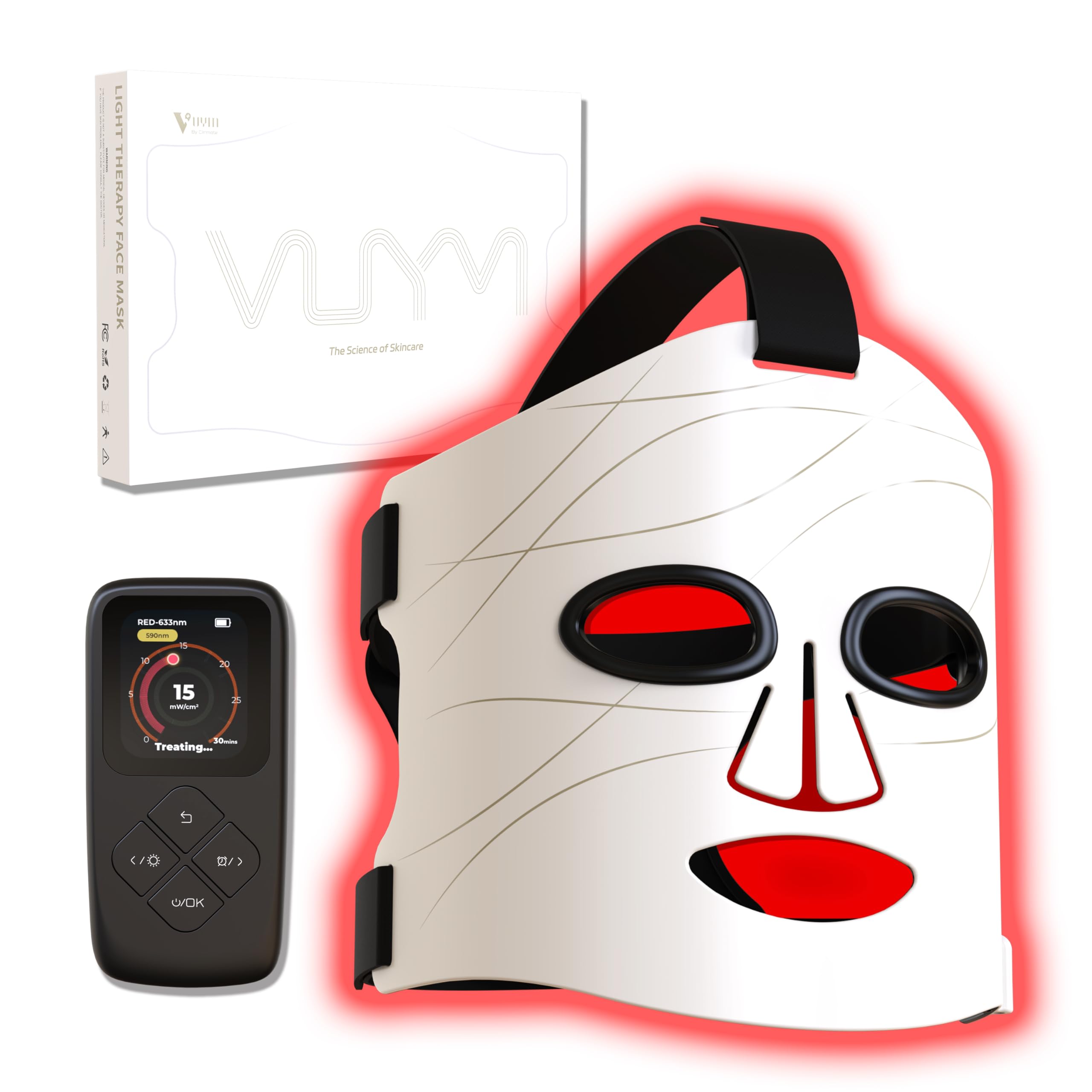 Ultra Lightweight 292 LED Red Light Therapy Mask for Face - Professional Photorejuvenation & Skin Care at Home | Anti-Aging, Acne Treatment & Relaxation