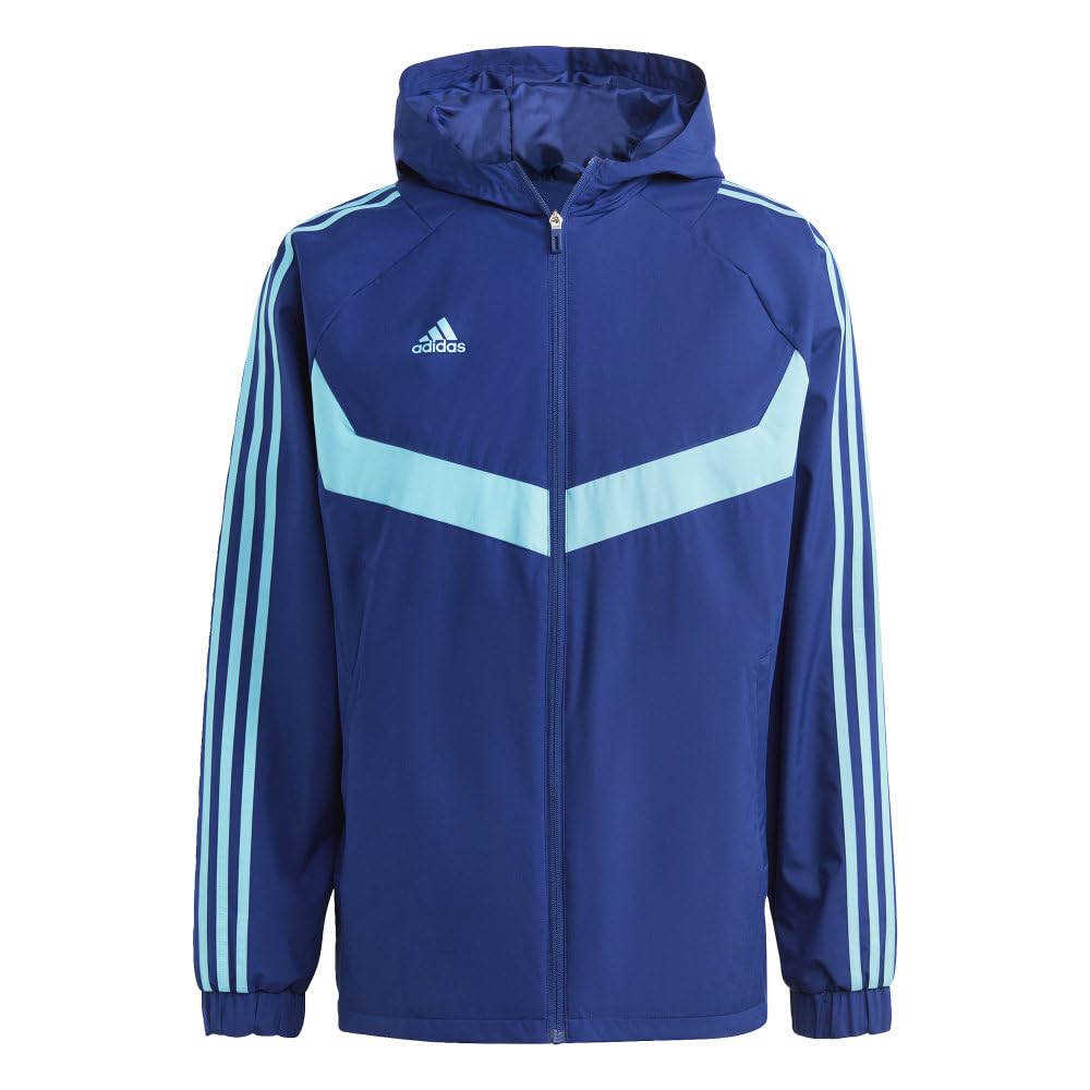 Adidas Men's Tiro Warm Windbreaker Jacket - Lightweight, Water-Resistant Training Jacket for Running, Soccer & Outdoor Sports