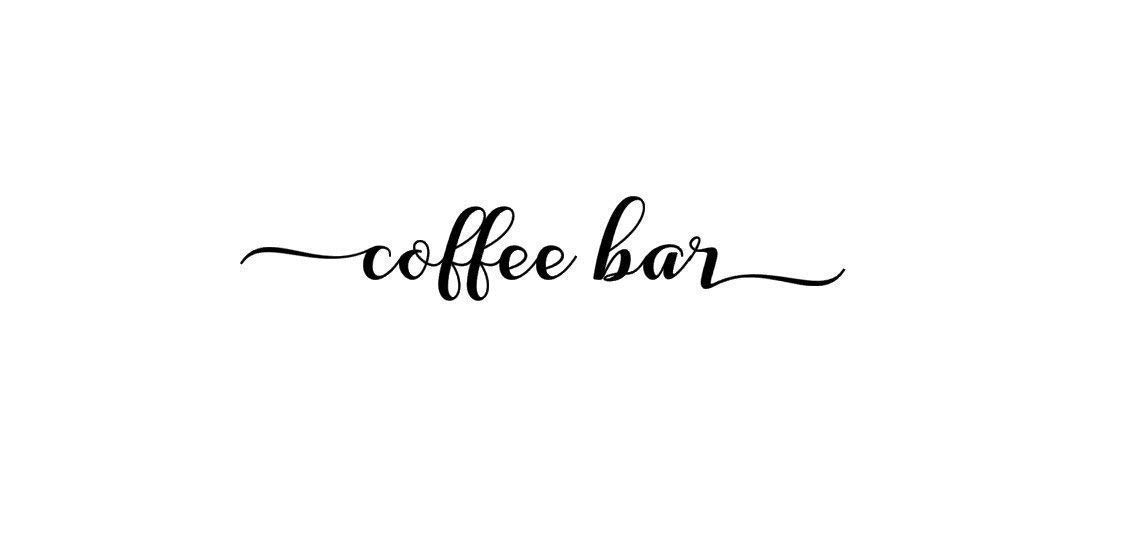 Coffee Bar Vinyl Decal - Kitchen & Wall Decor for Coffee Lovers