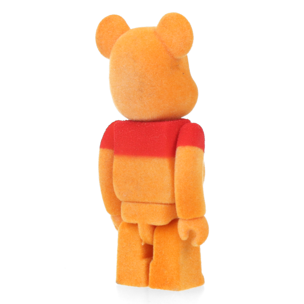 Authentic 100% Bearbrick Winnie the Pooh Flocked Collectible Figure - Perfect for Disney Fans, Home Decor & Gift Giving