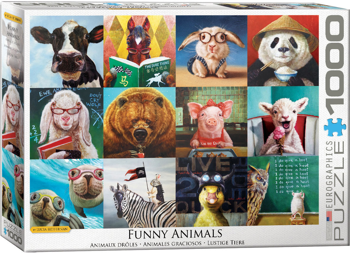Eurographics 1000-Piece Jigsaw Puzzle - Funny Animals Collection for Adults & Teens - Perfect for Family Game Night, Stress Relief & Home Decor