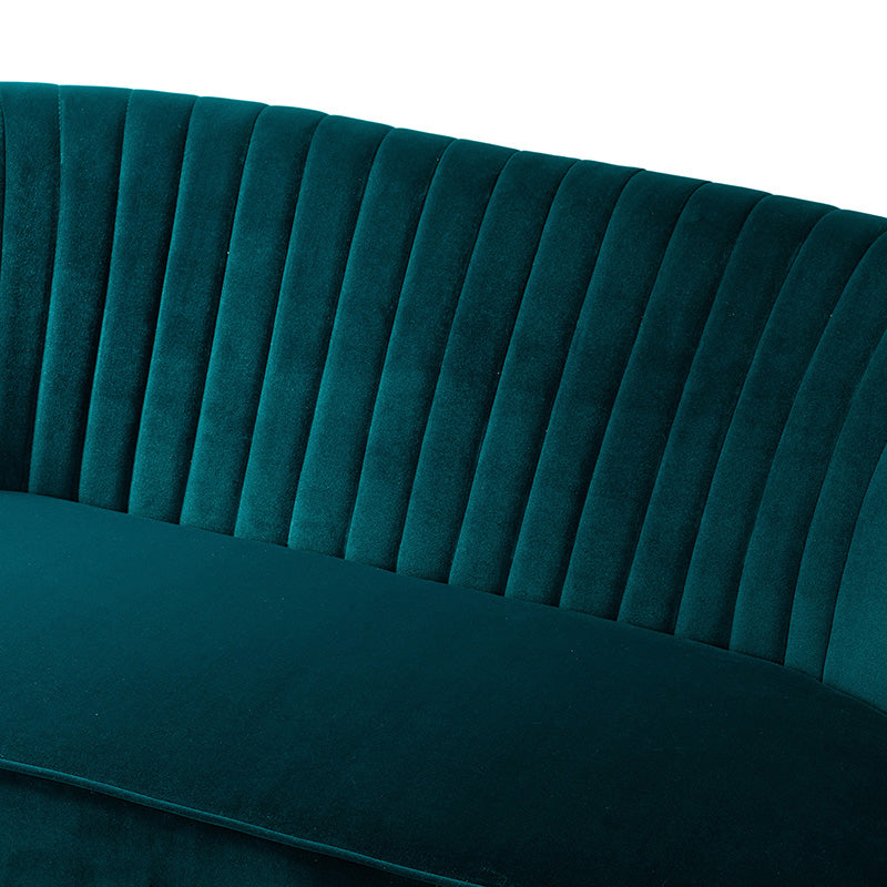 Bariana Velvet Loveseat - Soft & Luxurious Small Couch for Living Room, Bedroom, or Office - Perfect for Cozy Seating & Home Decor