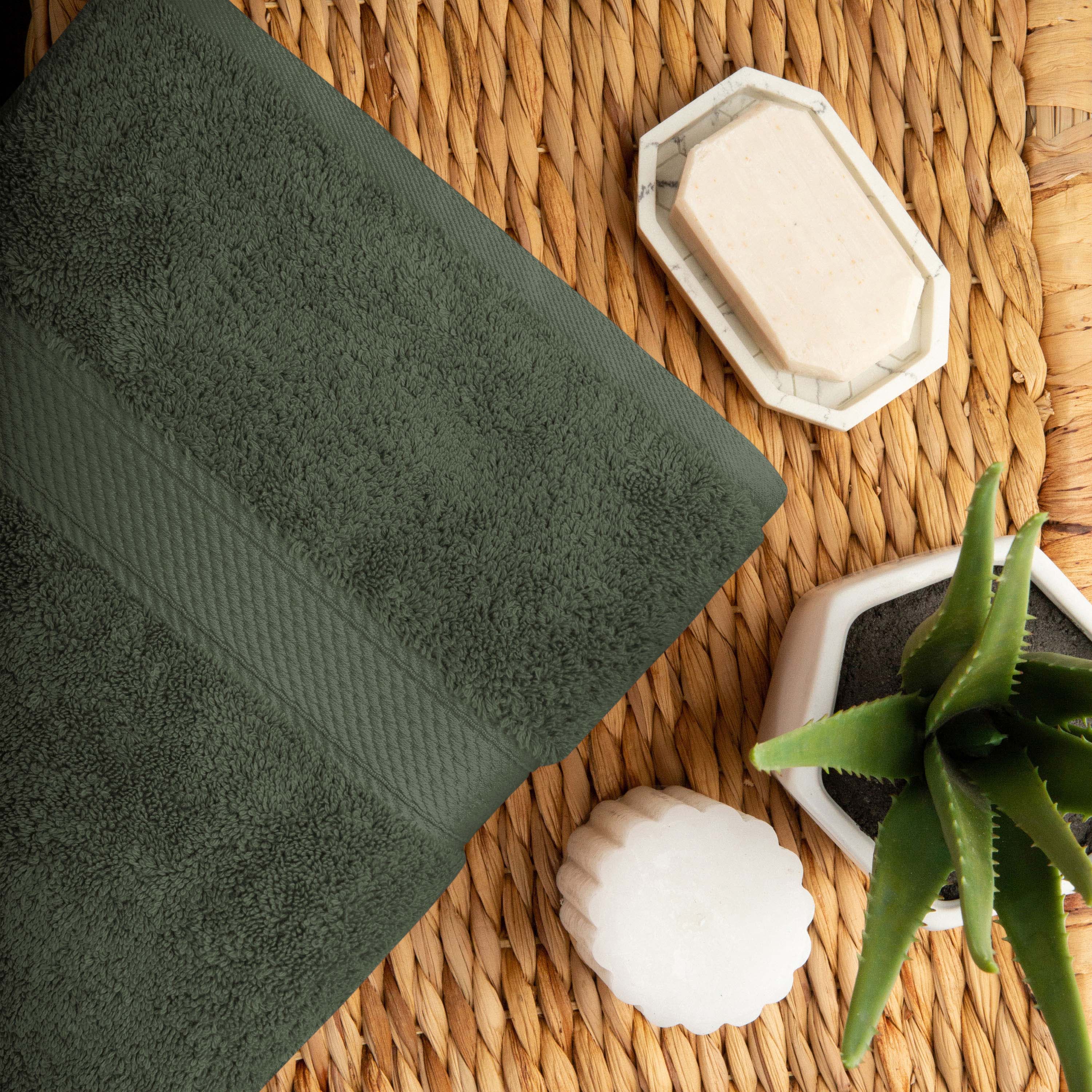 Premium Egyptian Cotton Plush Heavyweight Hand Towels - Ultra Soft & Absorbent Bath Towel Set of 4 for Spa, Bathroom & Luxury Home Decor