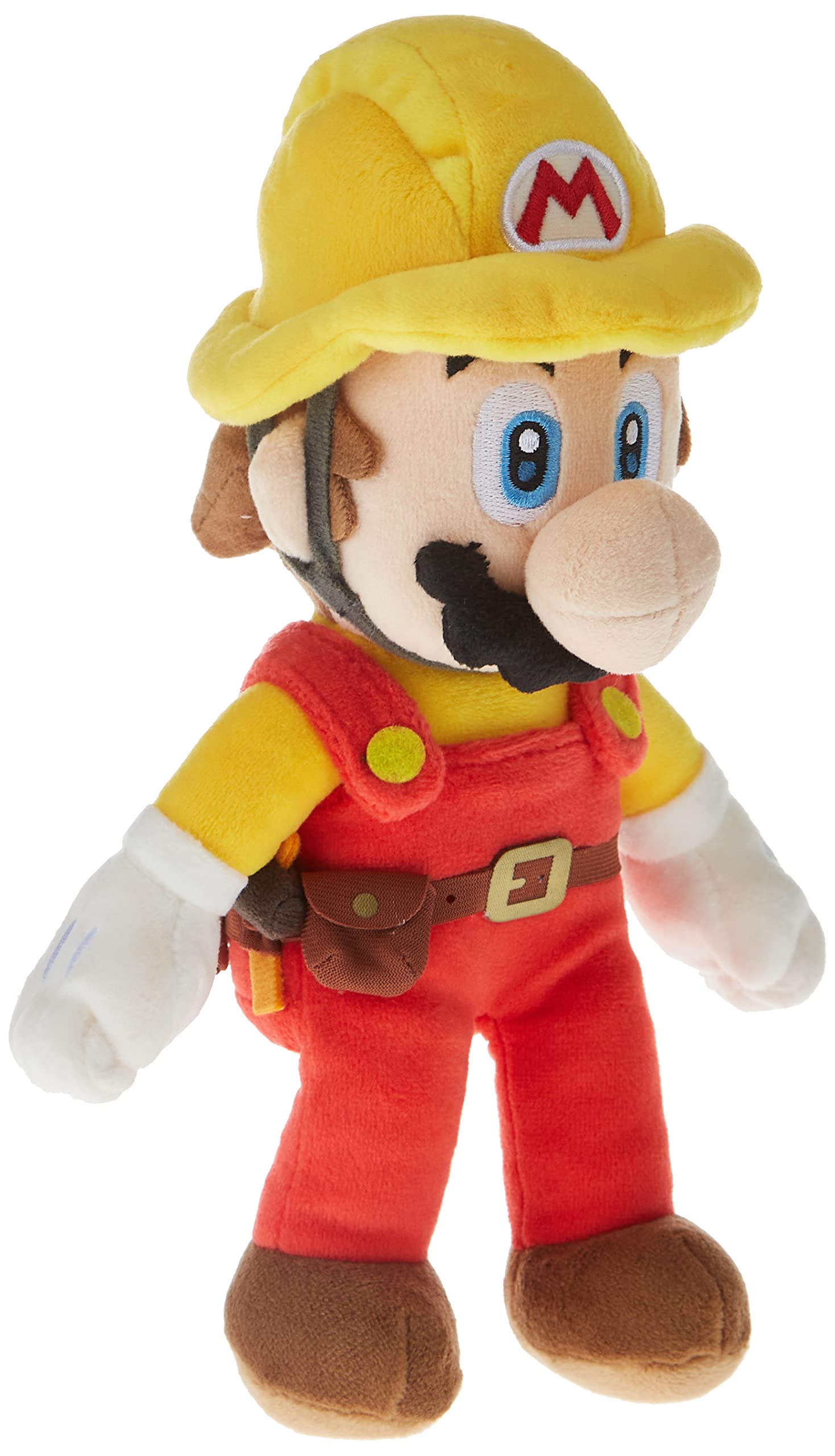 Super Mario Maker 2 Builder Mario Plush Stuffed Toy - 9.5 Inch Official Nintendo Licensed Collectible - Perfect for Gaming Rooms, Birthday Gifts & Mario Fans Collection