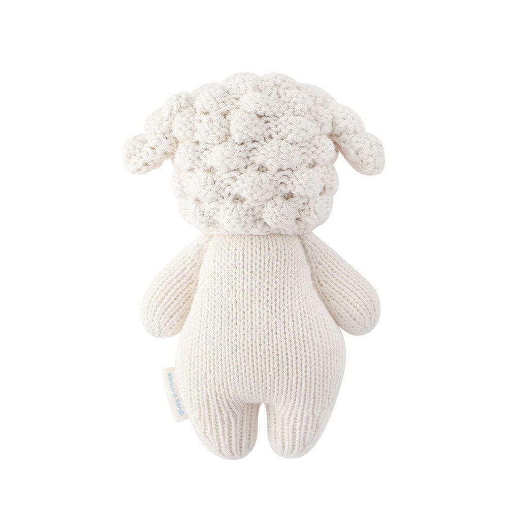 Organic Cotton Handmade Baby Lamb Plush Toy - Soft & Huggable Stuffed Animal for Kids | Perfect for Nursery Decor, Baby Shower Gifts & Toddler Comfort