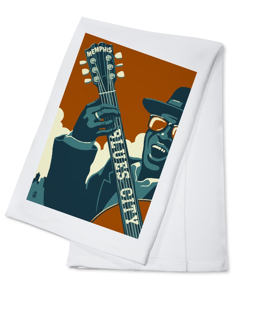 Memphis Tennessee Blues City 100% Cotton Tea Towel - Decorative Hand Towel for Kitchen & Home - Perfect for Cooking, Drying Dishes & Southern Style Decor