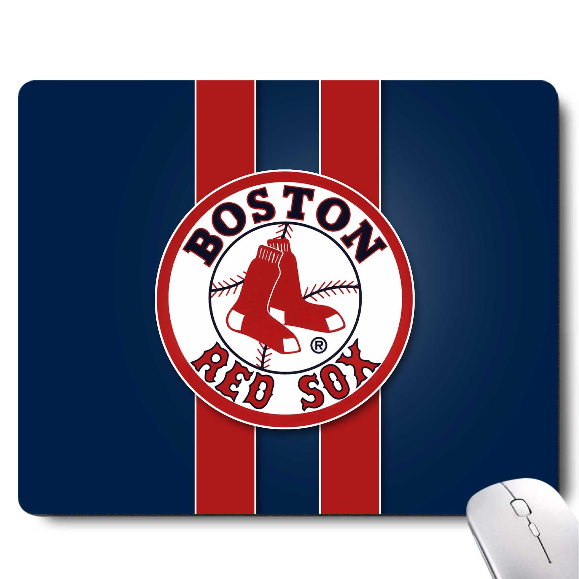 Sports Themed Mouse Pad - Non-Slip Rubber Base, Waterproof Square Mouse Mat for Office, Laptop & Gaming Computers | Perfect for Work, Gaming & Home Use