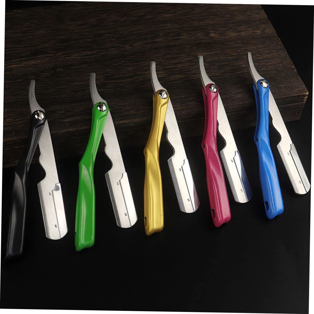 FOMIYES Professional Barber Razor Blades Holder - Manual Shaver & Body Grooming Tool for Men - Durable Stainless Steel Razor Blade Accessory for Precision Shaving, Beard Trimming & Grooming - Perfect for Home, Salon & Barber Shop Use